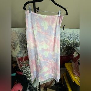 Roxy Pastel Tie-Dye Skirt NWOT Size Medium
